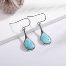 Boucle d'oreille larimar des caraibe
