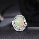 Bague argent opale femme