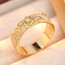 Bague acier doré femme