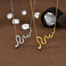 Colier serpent en argent