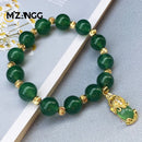 Bracelet en jade vert
