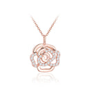 Collier fleur argent