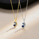 Collier femme bleu