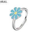 Bague marguerite argent