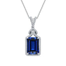 Collier pierre bleu