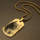 Gravure photo sur pendentif