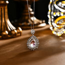 Collier pierre rose