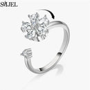Bague marguerite argent
