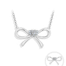 Collier noeud papillon argent