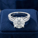 Bague solitaire moissanite