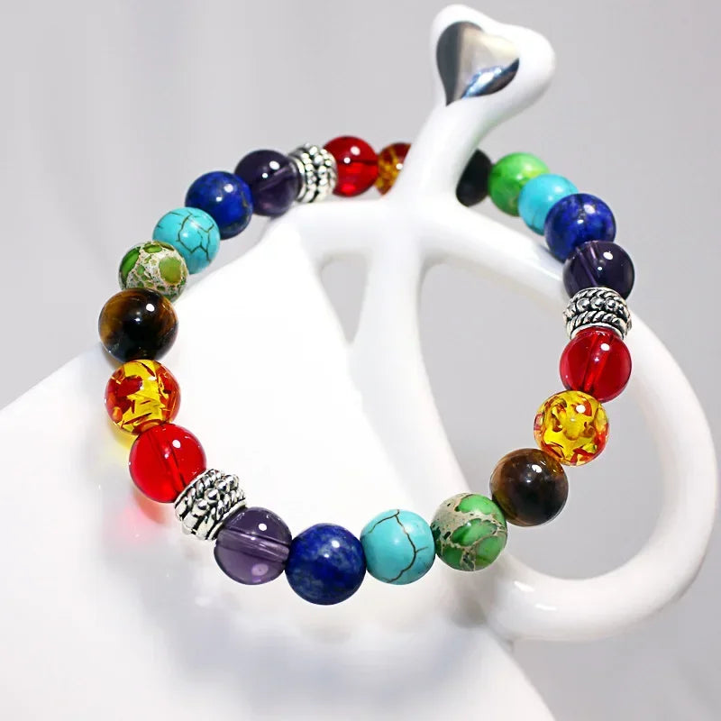 Bracelet 7 chakras pierres naturelles