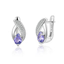 Boucles d'oreilles avec tanzanite