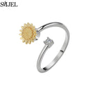 Bague marguerite argent