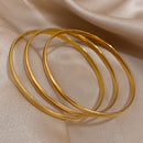 Bracelet jonc plaqué or