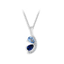 Collier femme bleu