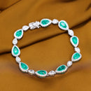 Bracelet zircon émeraude