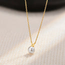 Collier perle blanche