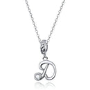 Collier initiale argent