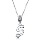 Collier initiale argent
