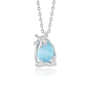 Larimar pierre pendentif argent
