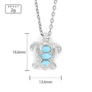 Pendentif tortue avec pierre larimar