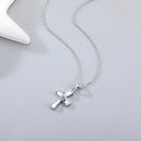 Pendentif larimar croix