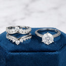 Bague moissanite femme