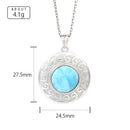 Pendentif larimar femme