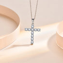Collier croix zirconium