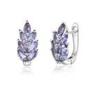 Boucle d'oreilles tanzanite bleue