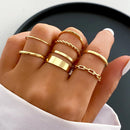 Bague femme dorée (58 pièces)
