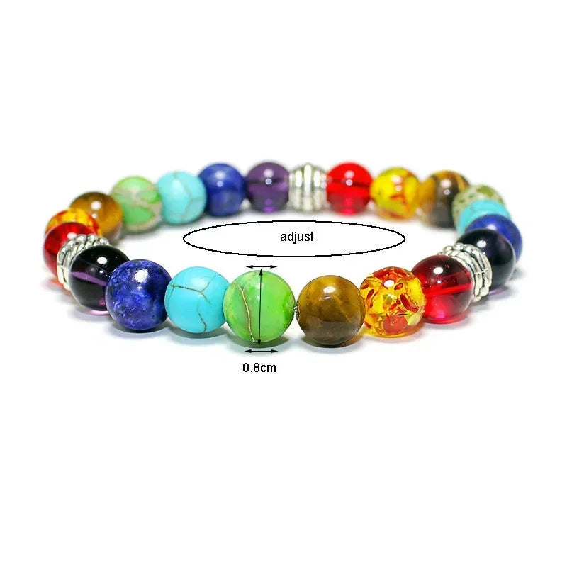 Bracelet 7 chakras pierres naturelles