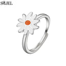 Bague marguerite argent
