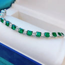 Bracelet vert emeraude
