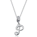 Collier initiale argent