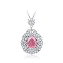 Collier pierre rose