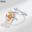 Bague marguerite argent