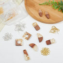 Kit boucle d oreille resine