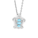 Pendentif tortue avec pierre larimar