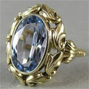 Bague pierre bleue
