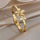 Bracelet femme dorée jonc