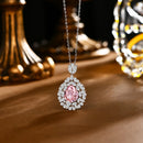 Collier pierre rose