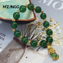 Bracelet en jade vert