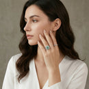 Bague tank argent