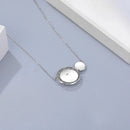 Pendentif rond larimar