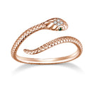 Bague argent serpent