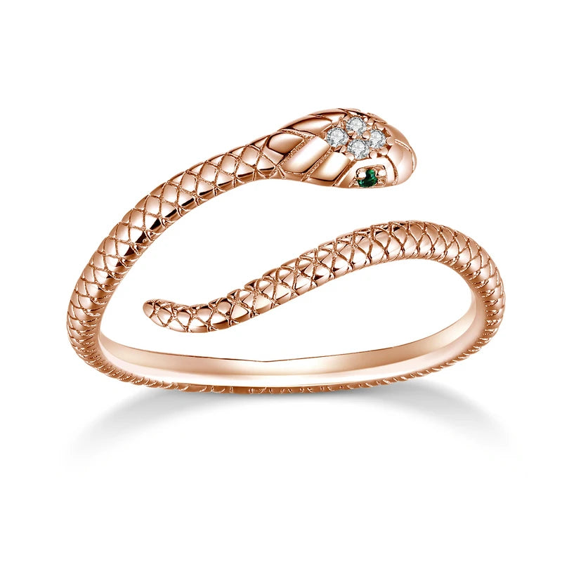 Bague argent serpent