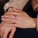 Bague tanzanite argent
