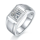 Bague carrée femme argent