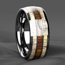 Bague argent et bois
